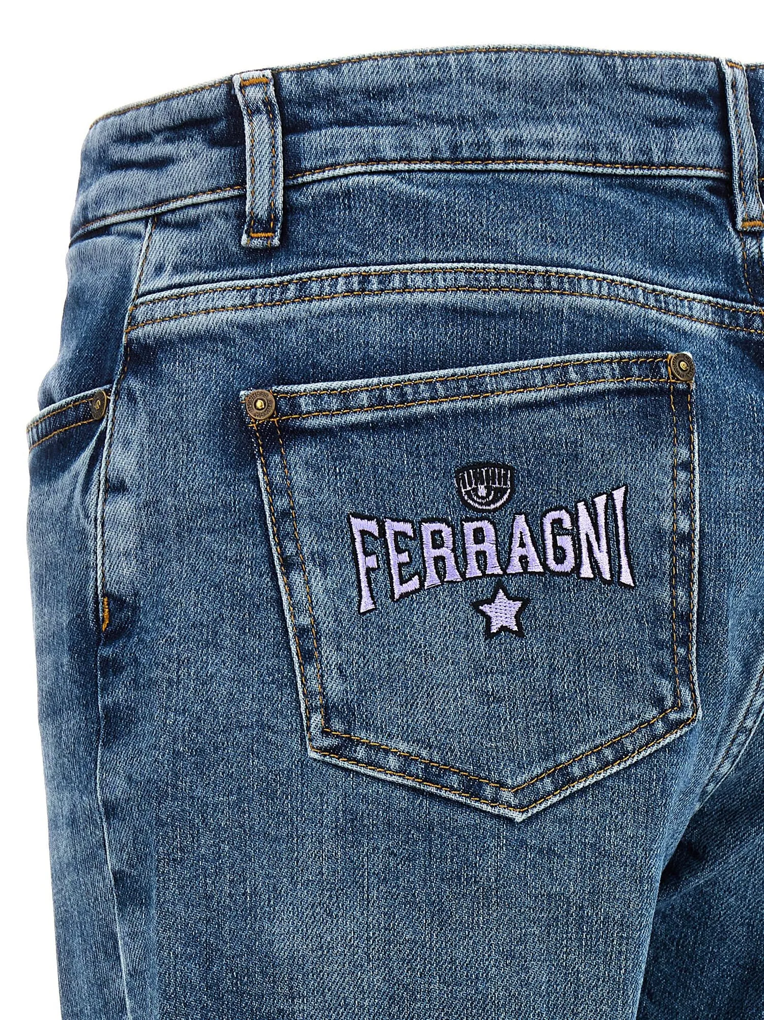 Chiara Ferragni Brand    Chiara Ferragni Brand Logo Jeans