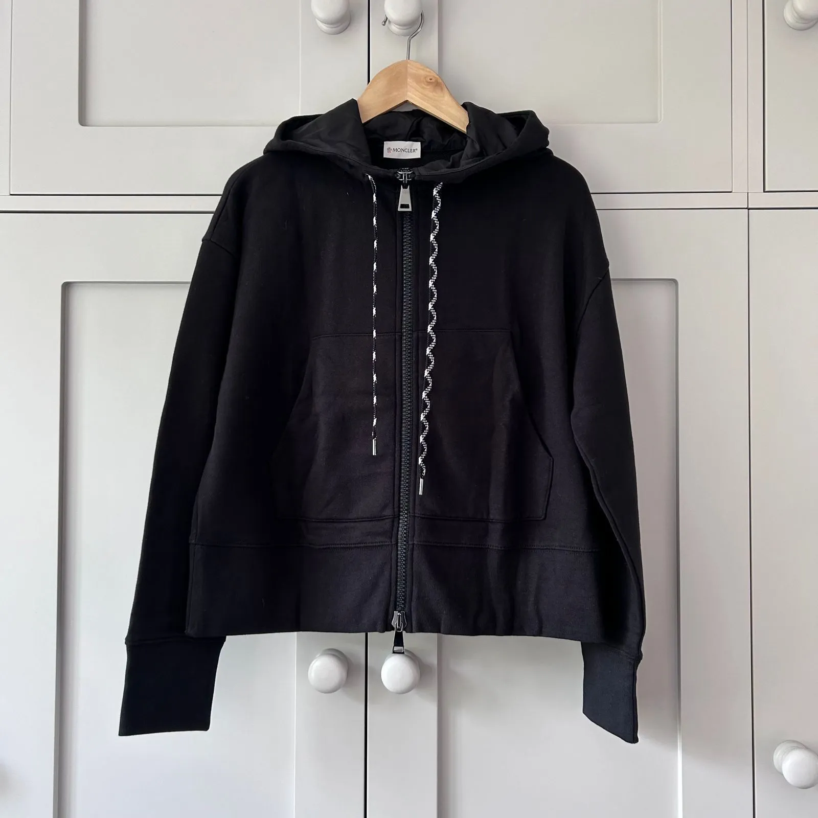 MONCLER  |Long Sleeves Plain Outlet Hoodies & Sweatshirts