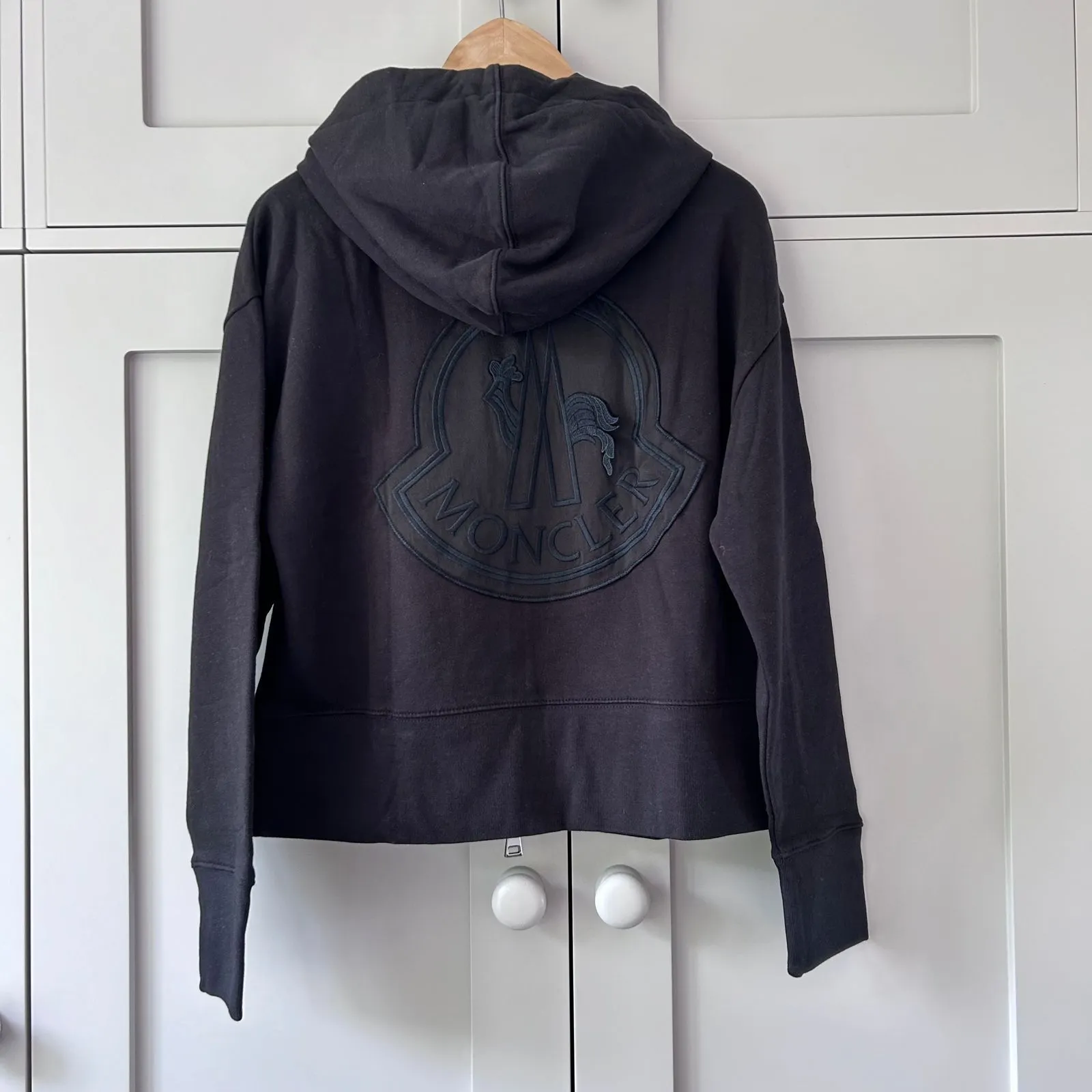 MONCLER  |Long Sleeves Plain Outlet Hoodies & Sweatshirts