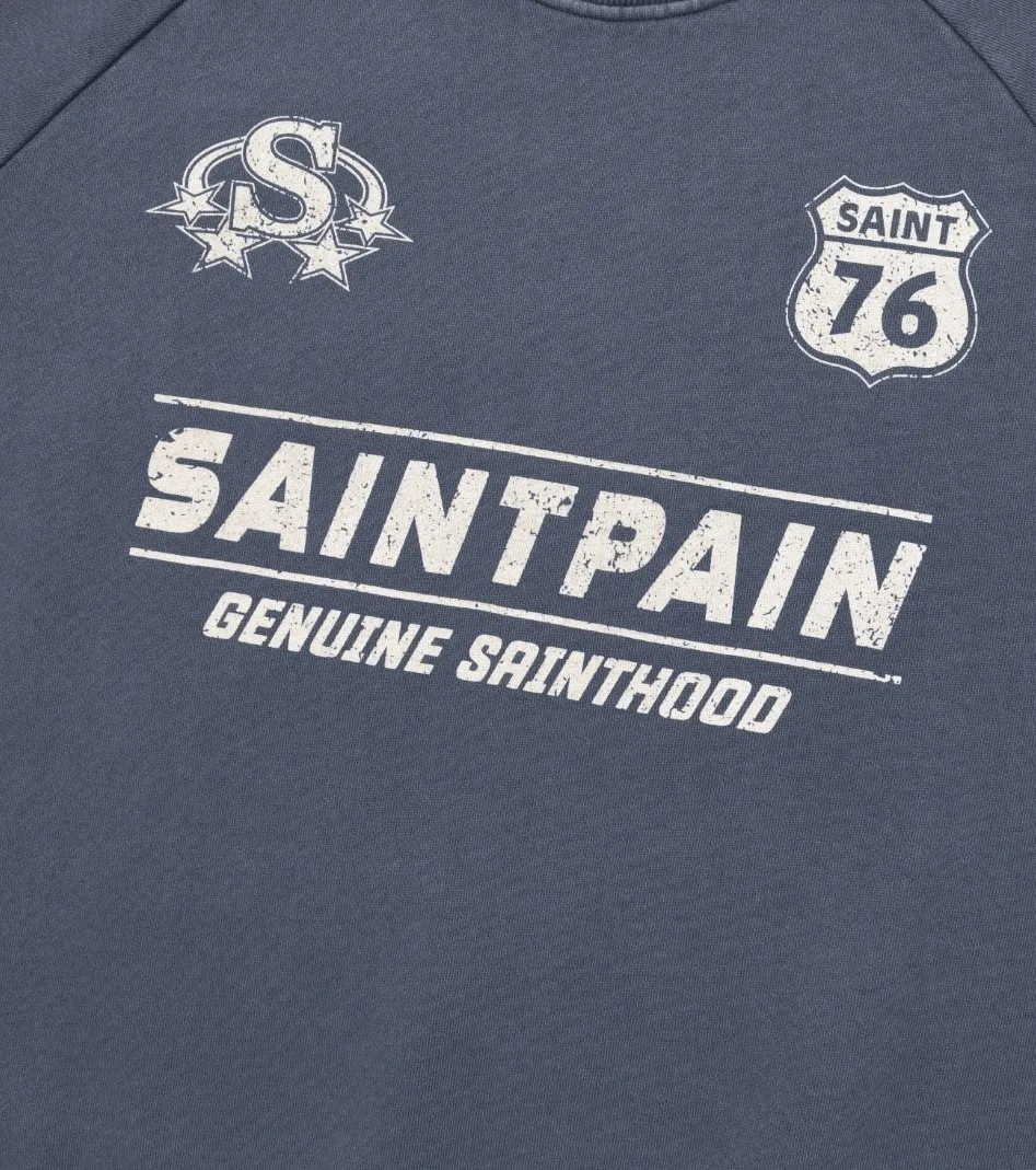 SAINTPAIN  |Unisex Street Style Logo Hoodies & Sweatshirts