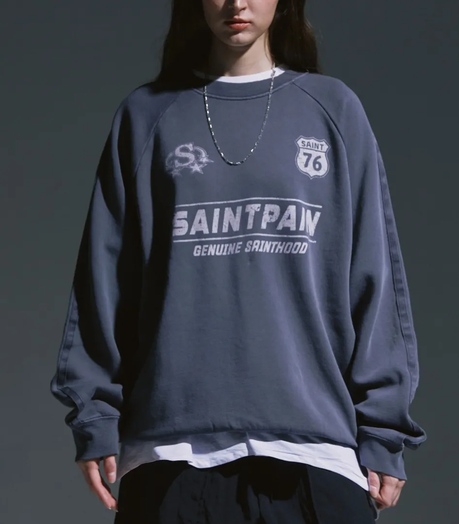 SAINTPAIN  |Unisex Street Style Logo Hoodies & Sweatshirts