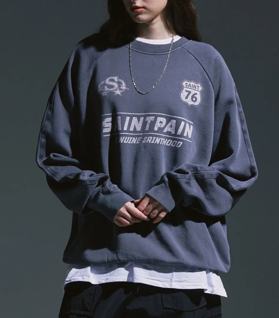 SAINTPAIN  |Unisex Street Style Logo Hoodies & Sweatshirts