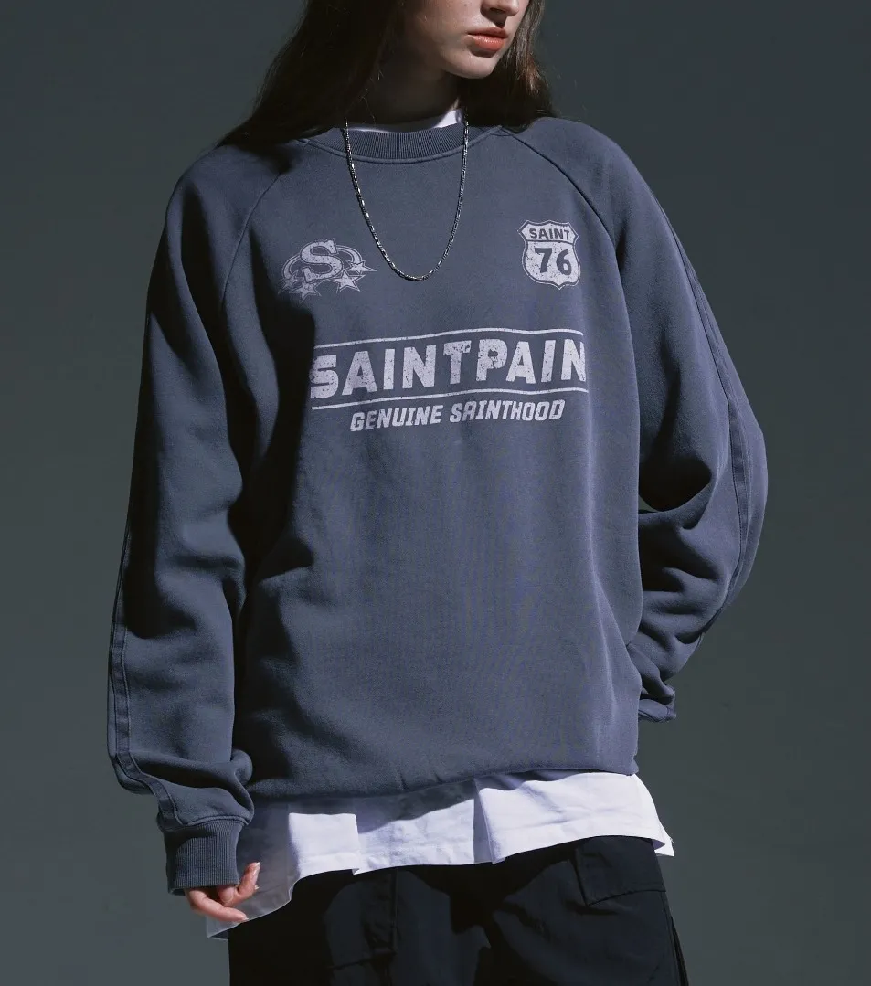 SAINTPAIN  |Unisex Street Style Logo Hoodies & Sweatshirts