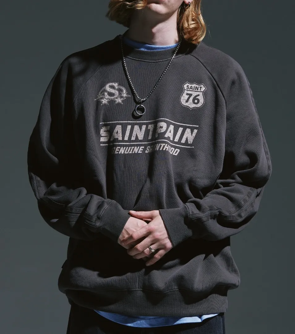 SAINTPAIN  |Unisex Street Style Logo Hoodies & Sweatshirts