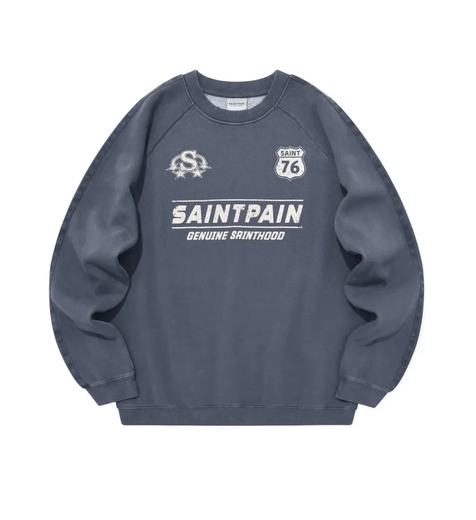 SAINTPAIN  |Unisex Street Style Logo Hoodies & Sweatshirts